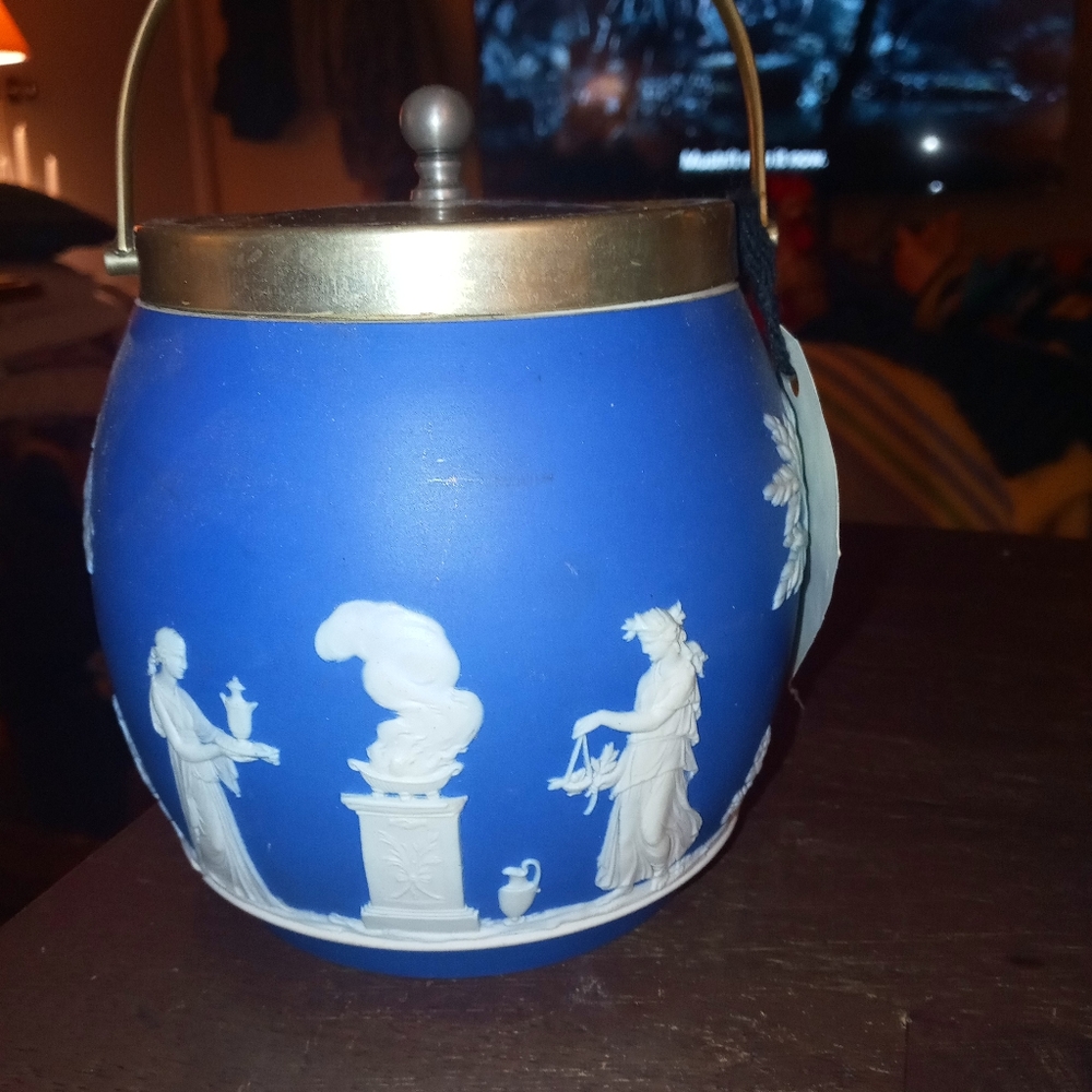 Antique biscuit jar